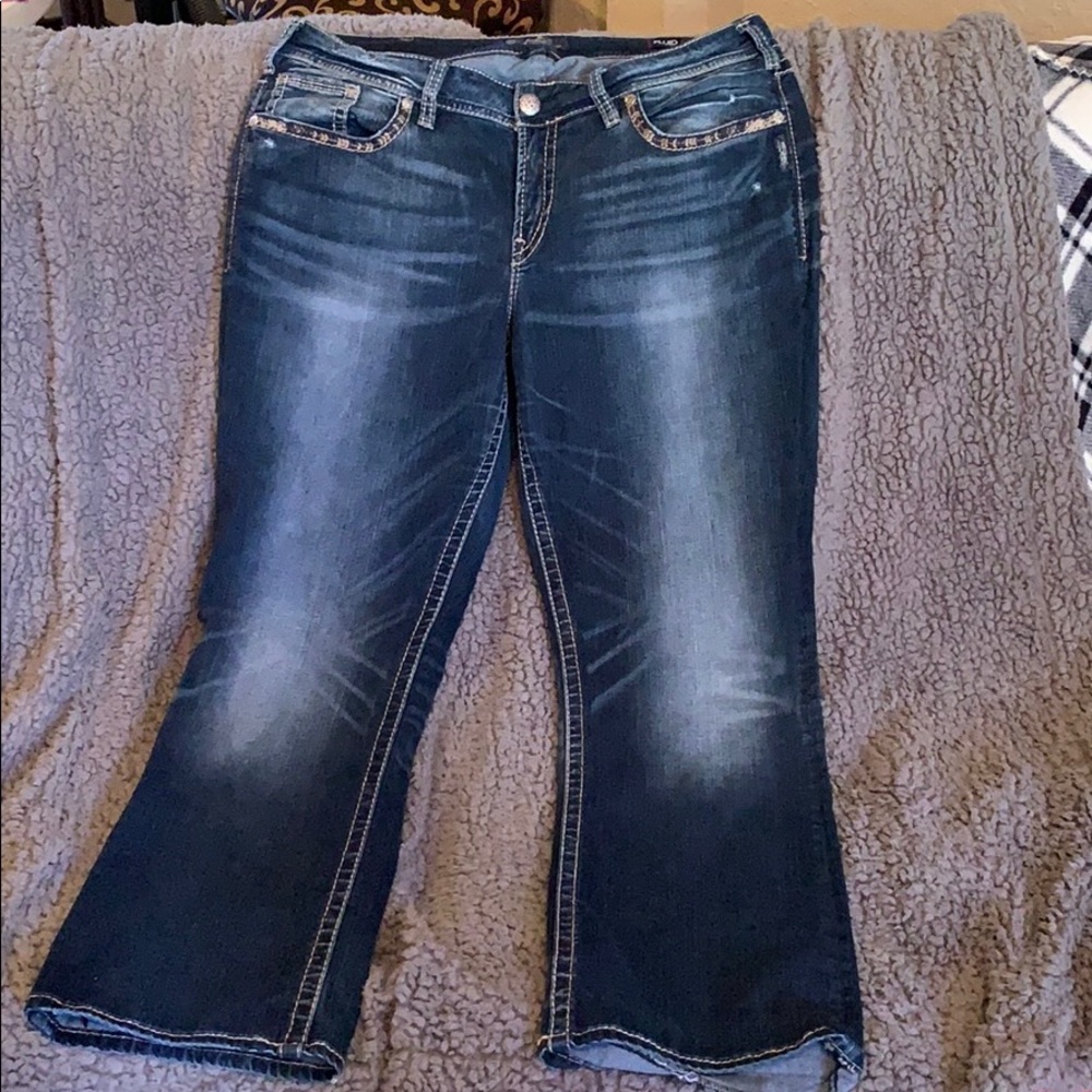 Silver Denim Jeans